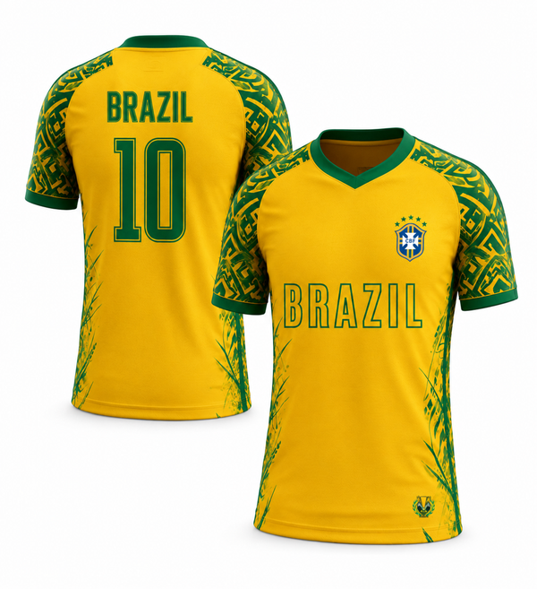 Brazil Fan Bundle - Jersey, Flag and Cooling Towel