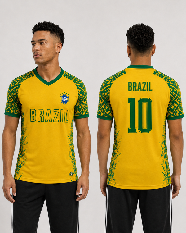Brazil fan jersey alternate view