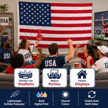 USA Flag Twin Pack – 2 × 3ft × 5ft
